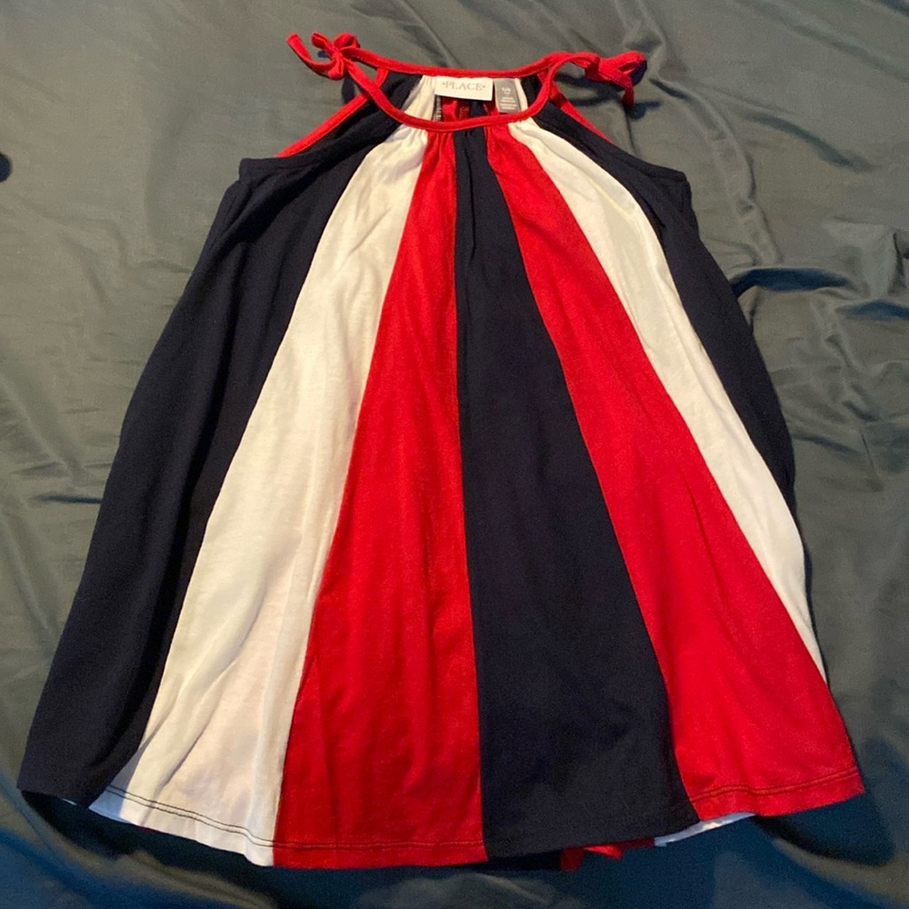 Children’s Place Red White and Blue Striped Dress